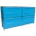 Sideboard 160x80 mit 4 Doppelschubladen, blau