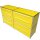 Sideboard 160x80 mit 4 Doppelschubladen, gelb