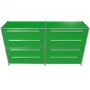 Sideboard 160x80 mit 4 Doppelschubladen, grün
