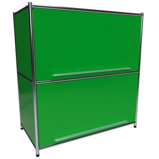 Sideboard 80x80 mit Klapptüren unten, grün