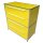 Sideboard 80x80 mit Doppelschubladen, gelb