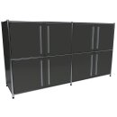 Sideboard 160x80 mit 8 Türen, grau