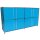 Sideboard 160x80 mit 8 Türen, blau