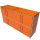 Sideboard 160x80 mit 8 Türen, orange