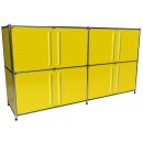 Sideboard 160x80 mit 8 Türen, gelb