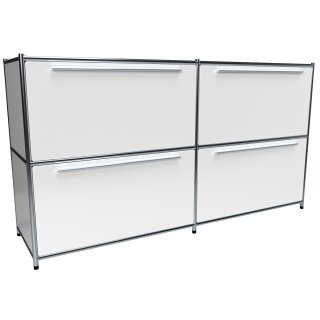 Sideboard 160x80 mit Klapptüren, weiss