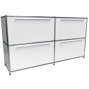 Sideboard 160x80 mit Klapptüren, weiss