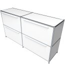 Sideboard 160x80 mit Klapptüren, weiss