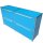 Sideboard 160x80 mit Klapptüren, blau