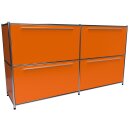 Sideboard 160x80 mit Klapptüren, orange