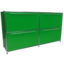 Sideboard 160x80 mit Klapptüren, grün