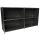 Sideboard 160x80 voll ausgefacht, schwarzgrau