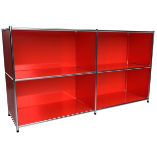 Sideboard 160x80 voll ausgefacht, rot