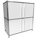 Sideboard 80x80 mit 4 Türen, weiss