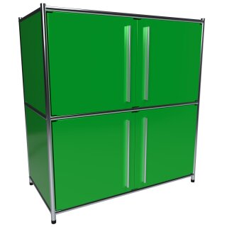 Sideboard 80x80 mit 4 Türen, grün
