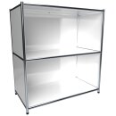 Sideboard 80x80 voll ausgefacht, weiss