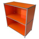 Sideboard 80x80 voll ausgefacht, orange