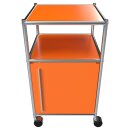 Rollcontainer mit Tür, orange