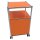 Rollcontainer mit Tür, orange