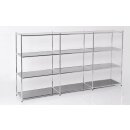 Highboard 240 schwarz Glas