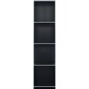 Badsolitär 160x40x40, in Schwarzgrau voll ausgefacht